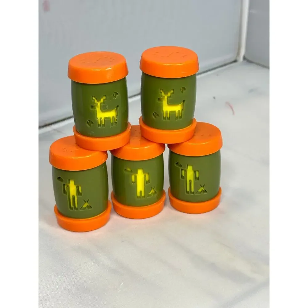 Vintage St. Labre Indian School salt and pepper shakers,‎ set of 5, MCM